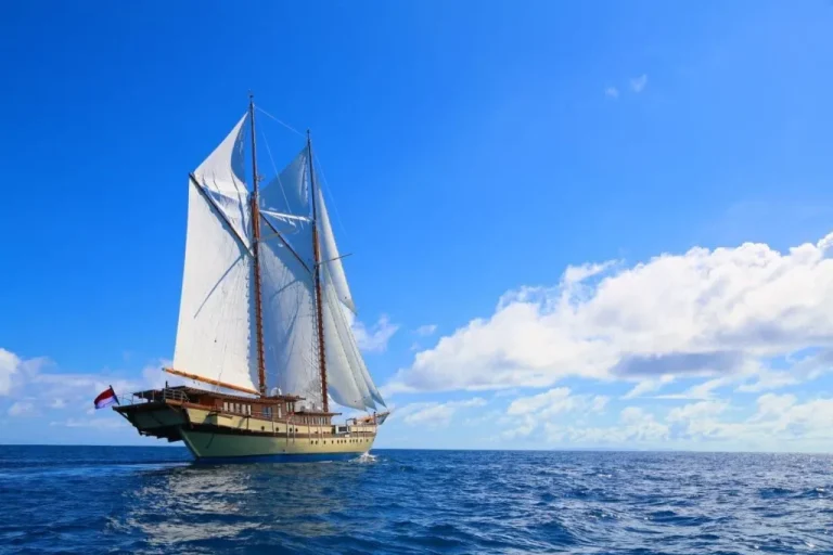 Superyacht-class phinisi at anchor